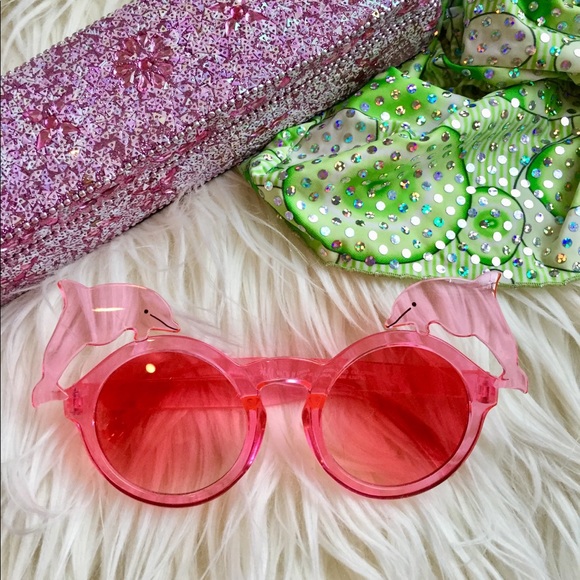 H&M Accessories - H&M PINK DOLPHIN SUNGLASSES!